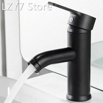 1pc Bathroom Basin Mixer Sink Tap Modern Matte Black Stainle