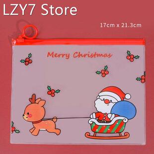 Christmas Serie Pencil Case Student Stationery Storage Docum