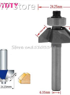 1/4 Round Shank Dia 5/16 Cutting Length 45 Degree Chamfer