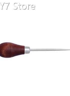 Wooden handle awl DIY knitting tools straight cone bent cone