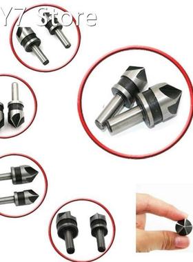 2pcs HSS 5 Flute Countersink Drill Bit 82 Degree Point Angle