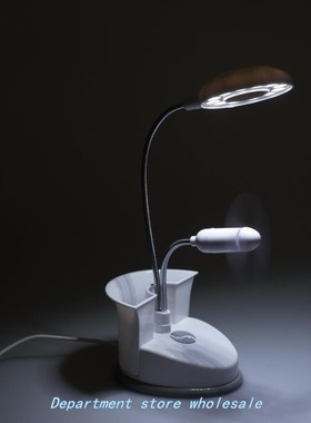 Adjustable USB Light Fan Pen Case 3-in-1 Rechargeable Lamp S