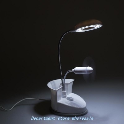 Adjustable USB Light Fan Pen Case 3-in-1 Rechargeable Lamp S