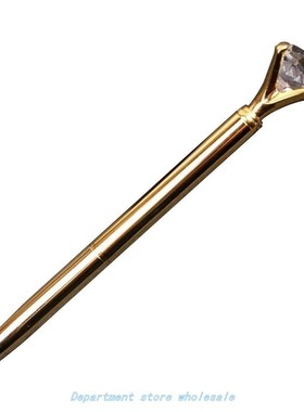 Luxury Portable Big Crystal Pen Diamond Ballpoint Pens Stati