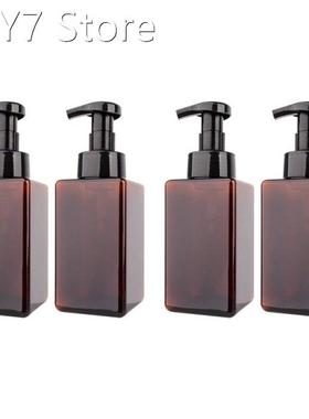 4 Pack Foaming Soap Dispenser 15Oz Refillable Foam Liquid Ha