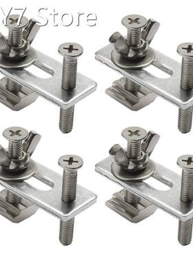 Practical 4 Pcs/set M6 T-track Hold Down Clamps Zinc Aluminu