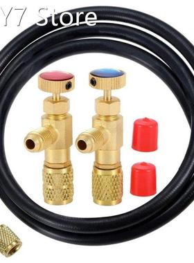 R12 R410 Refrigerant Charging Valve,with 59inch R410A AC Ref