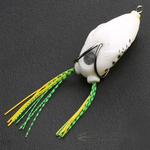 4pcs/box Frog Fishing Lures Treble Hooks Kit Snakehead Lure
