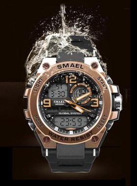 Watch Red AEL Fashion Quartz Wristwatch S Shock Resist Autom