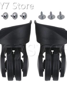 2 x Black 3.35x3.27x1.93 3-Hole DIY Luggage Wheels Replac