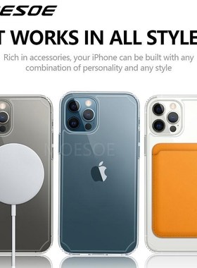 Luxury Clear Case For iPhone 12 11 Pro XS Max XR X 8 7 Plus