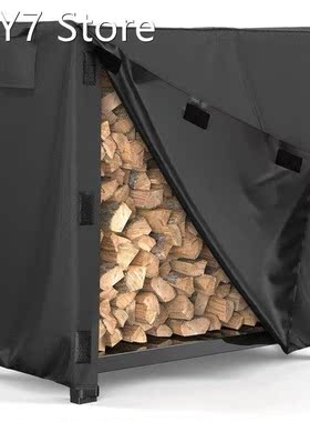 Firewood Log Rack Cover 4FT Outdoor Waterproof Windproof Hea