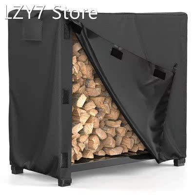 Firewood Log Rack Cover 4FT Outdoor Waterproof Windproof Hea