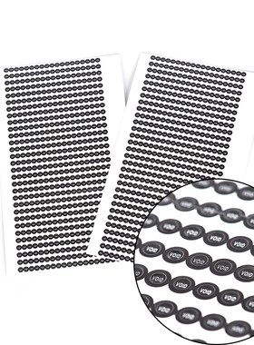 black round 0.25 cm Fragile warranty sticker shall be null a