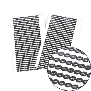 black round 0.25 cm Fragile warranty sticker shall be null a