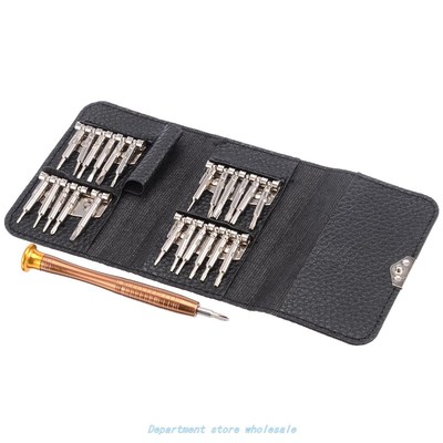 25pcs/set Silver Steel Screwdrivers Multi Trox Point Flat Cr