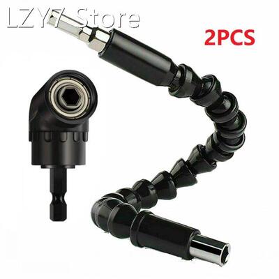 2PCS 105 Degree Right Angle Drill Extension Bit 30cm Flexibl