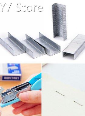 1Pack 10mm Creative Silver Stainless Steel Staples Office Bi