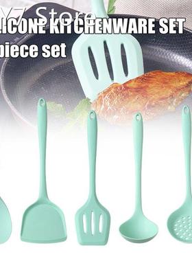 Silicone Spatula Set 5 Pieces Heat Resistant Kitchen Utensil