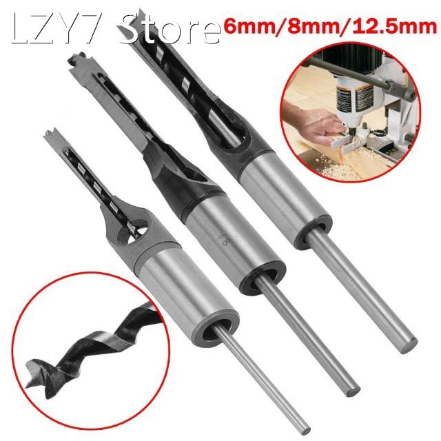 6/8/12.5mm HSS Square Hole Drill Bit Auger Bit Steel Mortisi