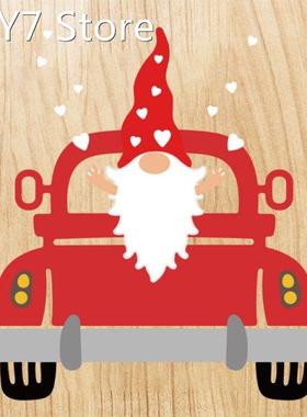 2022 New Heart Shape Gnome Dwarf Car Carbon Steel Cutting Di