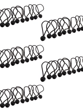 50pcs 162mm 5mm Heavy Duty Ball Bungee Cords Elastic Tie Ro