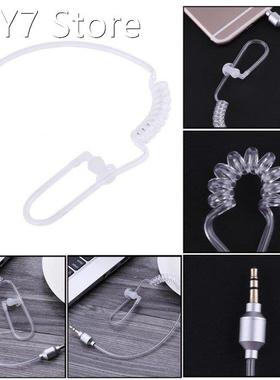 Monaural 3.5mm Wired Earpiece Air Tube Anti-radiation In Ear