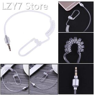 Monaural 3.5mm Wired Earpiece Air Tube Anti-radiation In Ear