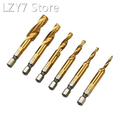 Screw Taps Tool Thread Drill Tap Bit Titanium Coated HSS Dri