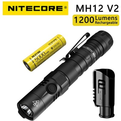 New  MH12v2 Tactical Flashlight 1200LM CREE XP-L2 V6 LED USB