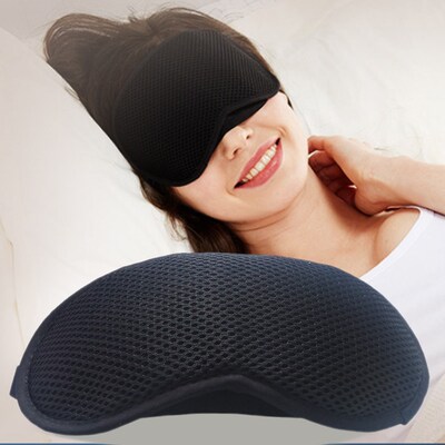Bamboo Charcoal Sleep Eye Mask For Travel Rest Length Adjust