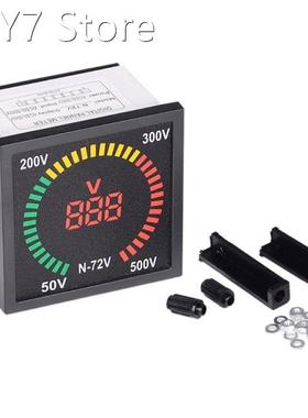 AC 50V-500V Voltmeter 72mm Panel Size 68mm Hole Size Digital