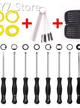 Pack of 10 Carburetor Adjustment Tool + Carrying Case + Clea
