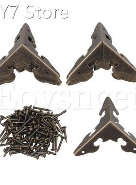 18pcs 30 x 30 x 30mm Decorative Bronzy Metal Table Leg Corne