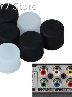 10pcs Silicone TV Audio Video Interface Dust Plug RCA Female