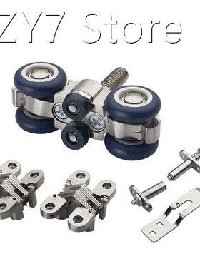 Zinc Alloy Folding Sliding Door Roller 70KG Bedroom Meeting