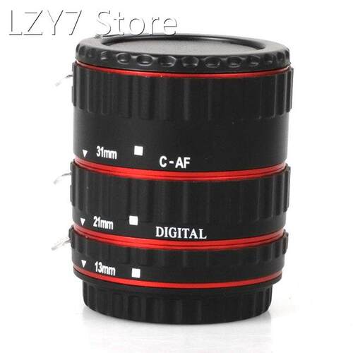 Extention Tube Metal Ring Auto Focusing Mounting Red Accesso