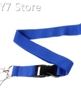 ONE Color Black Blank Plain Key Lanyard Badge ID Holders Pho