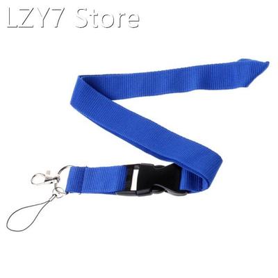 ONE Color Black Blank Plain Key Lanyard Badge ID Holders Pho