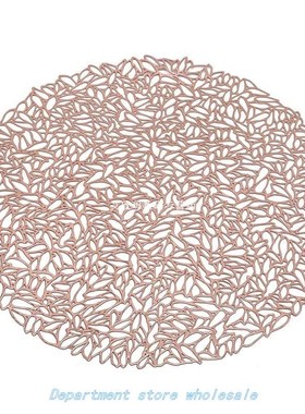 Creative PVC Placemat 适用于Dinner Table Plastic Round Hollo