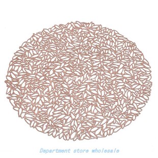 Creative PVC Placemat 适用于Dinner Table Plastic Round Hollo