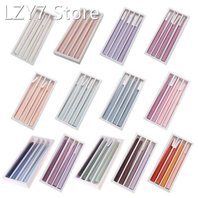 4pcs Elegent Taper Candles, 9.8inch Tall 4.5 Hour Long Burni