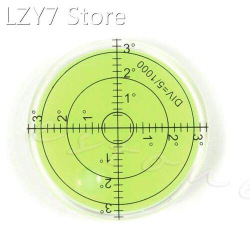 Precision Spirit Bubble Level Degree Mark Surface Round Circ