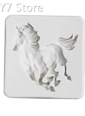 2022 New Fondant Molds Cute Animal 3D Horse Shape for Handma