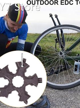 Portable Snowflake Wrench Multi Tool Alloy Bottle Opener Fla