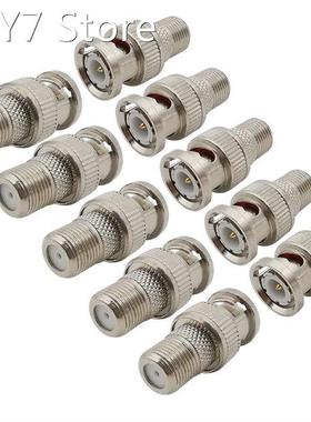 10Pcs/lot F-Type to BNC Connector BNC Male Plug to F Female