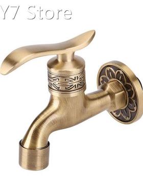 Washing Machine Faucet Antique Style Wall Mount Bathroom Bra