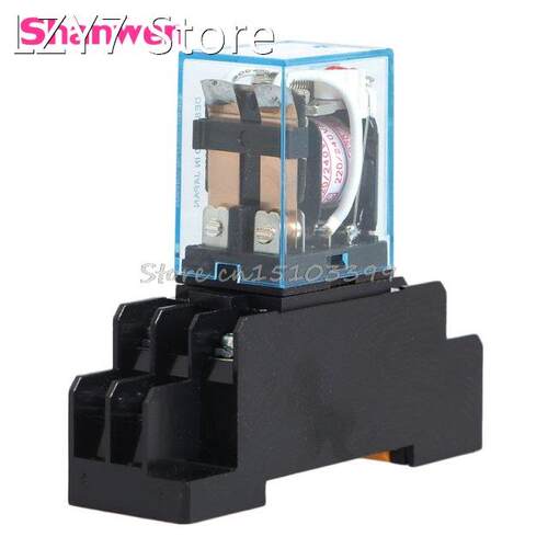 1PC 220V 10A Coil Power Relay DPDT LY2NJ HH62P HHC68A-2Z Wit