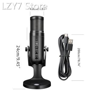 Portable USB Gaming Microphone Omnidirectional Condenser Noi
