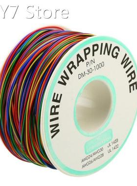1 Roll 30 AWG 0.25mm Tin Plated Copper Wrapping Wire Insulat